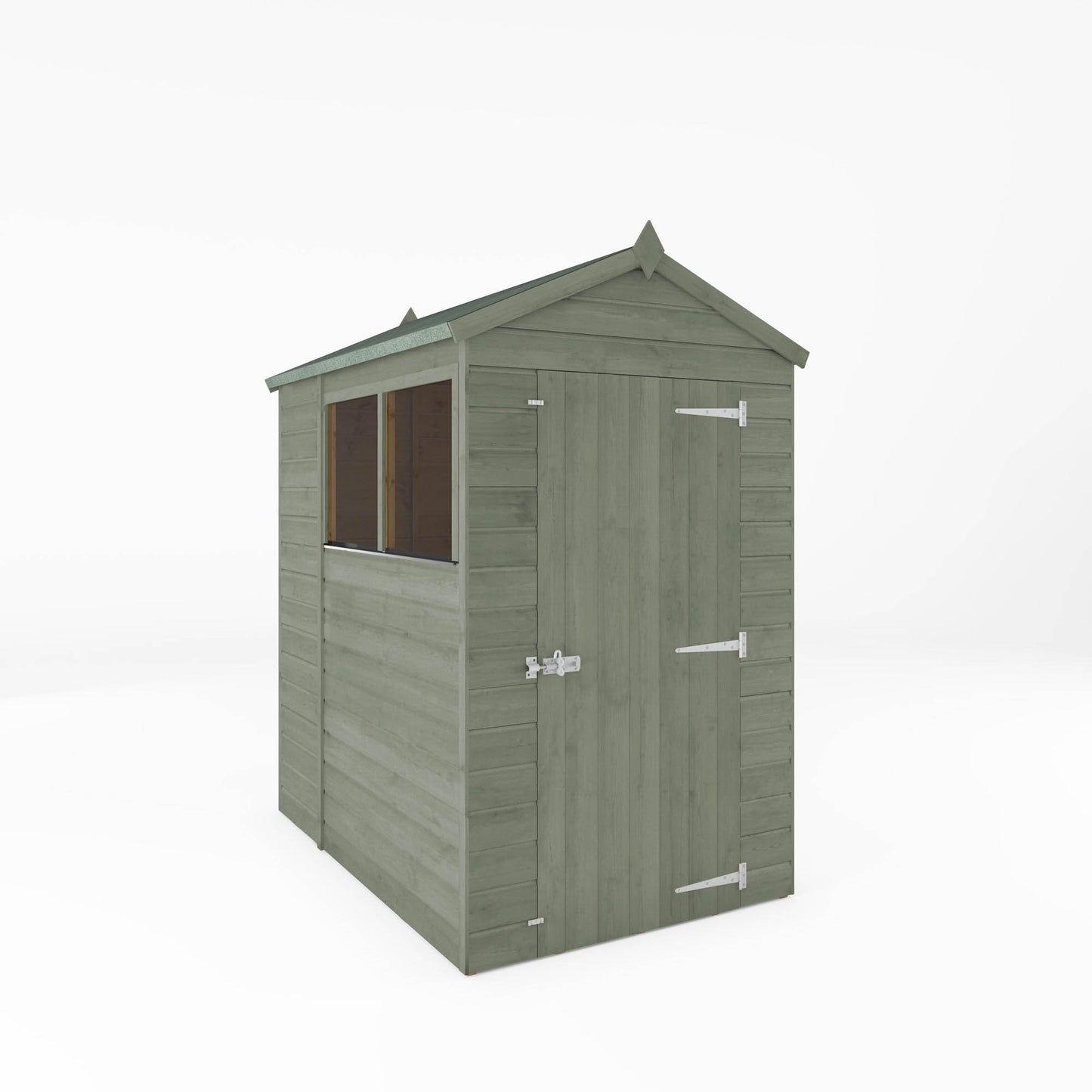 6 x 4 Ready Painted Shiplap Apex Wooden Shed