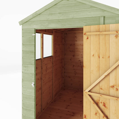 7 x 5 Ready Painted Shiplap Apex Wooden Shed
