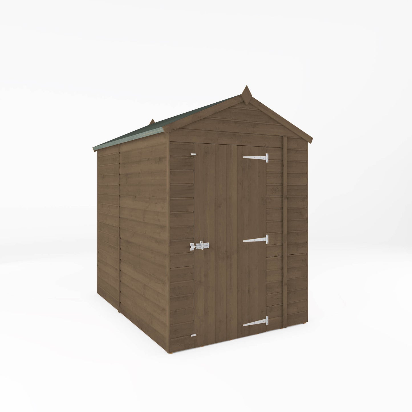 7 x 5 Ready Painted Shiplap Apex Windowless Wooden Shed