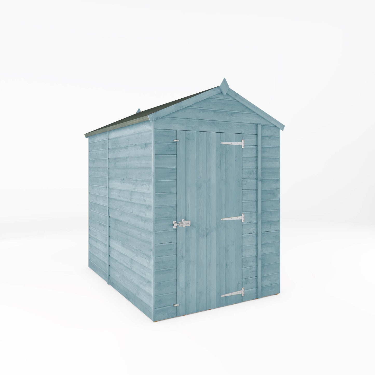 7 x 5 Ready Painted Shiplap Apex Windowless Wooden Shed