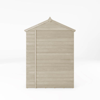 7 x 5 Ready Painted Shiplap Reverse Apex Windowless Wooden Shed