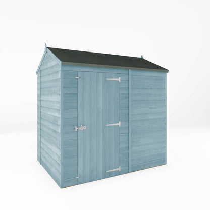 7 x 5 Ready Painted Shiplap Reverse Apex Windowless Wooden Shed