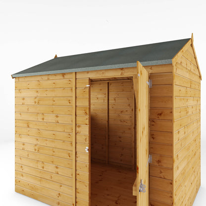 8 x 6 Shiplap Reverse Apex Windowless Wooden Shed