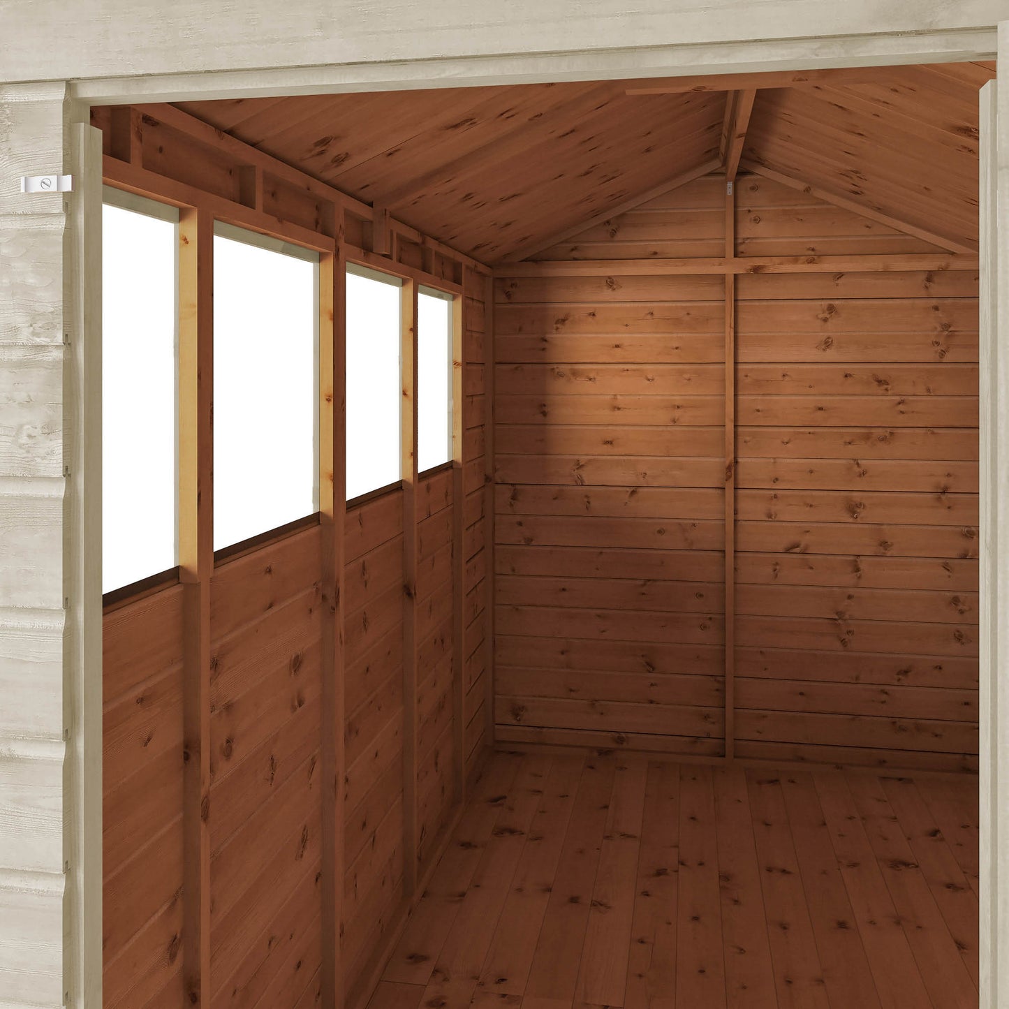 10 x 6 Ready Painted Shiplap Apex Wooden Shed