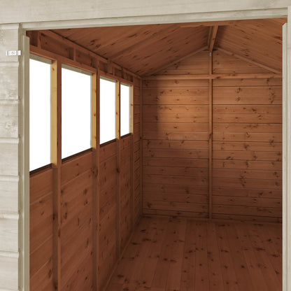 10 x 6 Ready Painted Shiplap Apex Wooden Shed