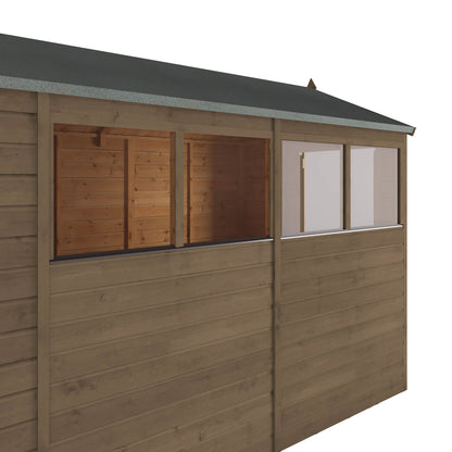 10 x 6 Ready Painted Shiplap Apex Wooden Shed