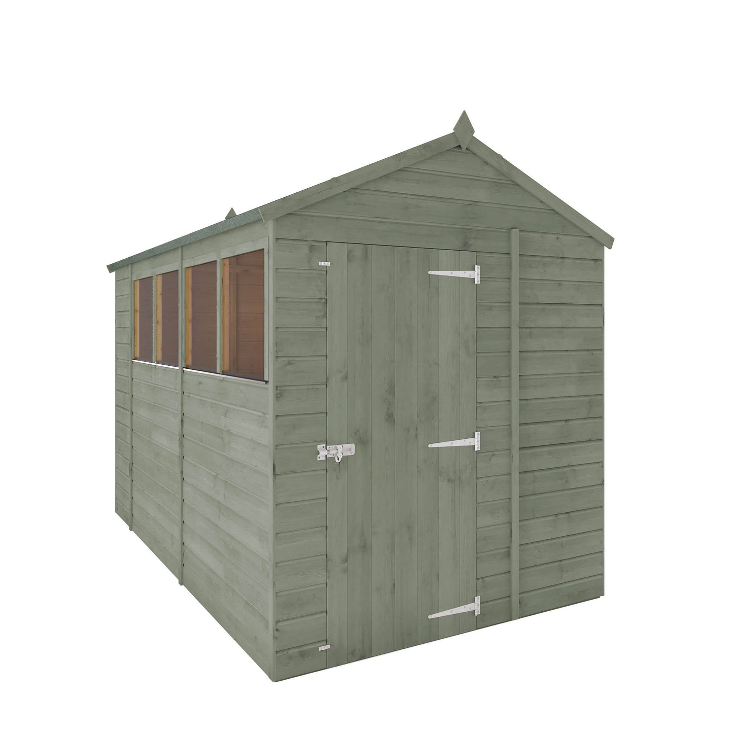 10 x 6 Ready Painted Shiplap Apex Wooden Shed