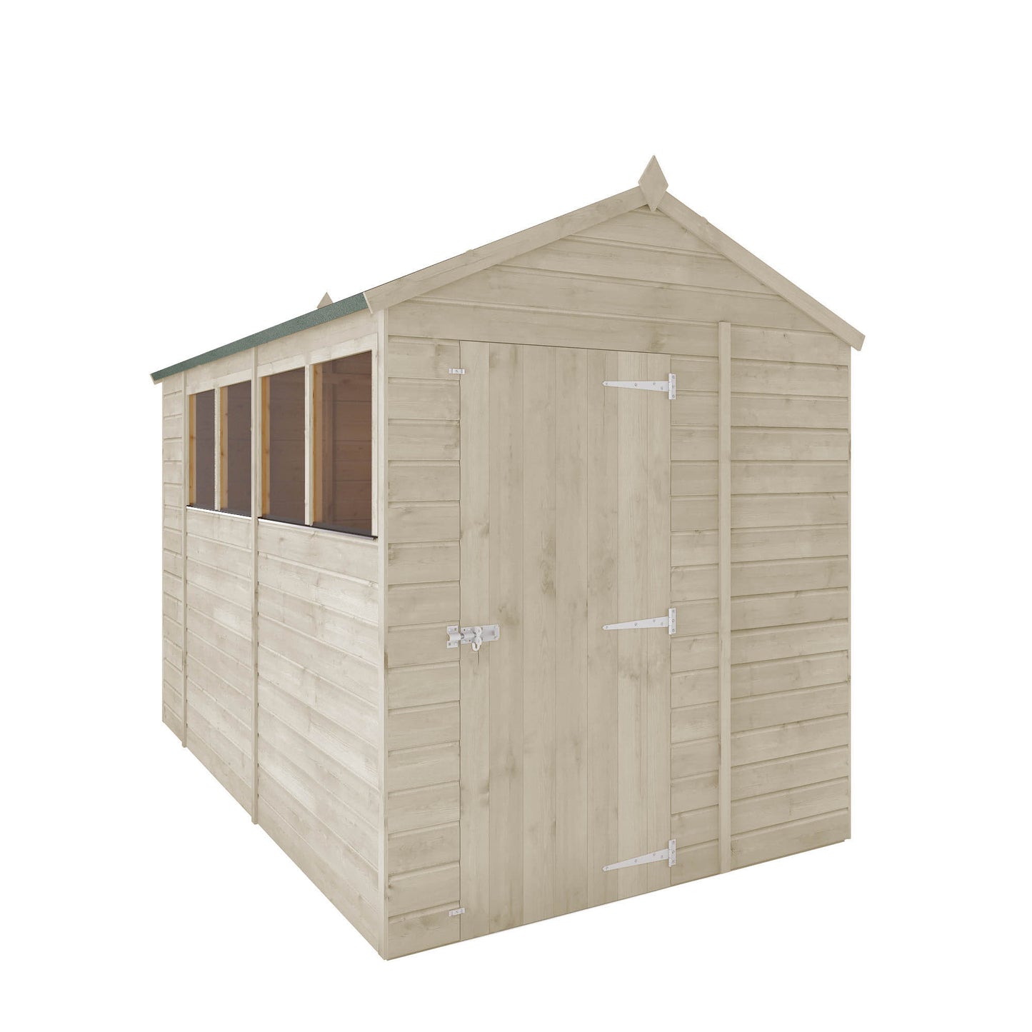 10 x 6 Ready Painted Shiplap Apex Wooden Shed