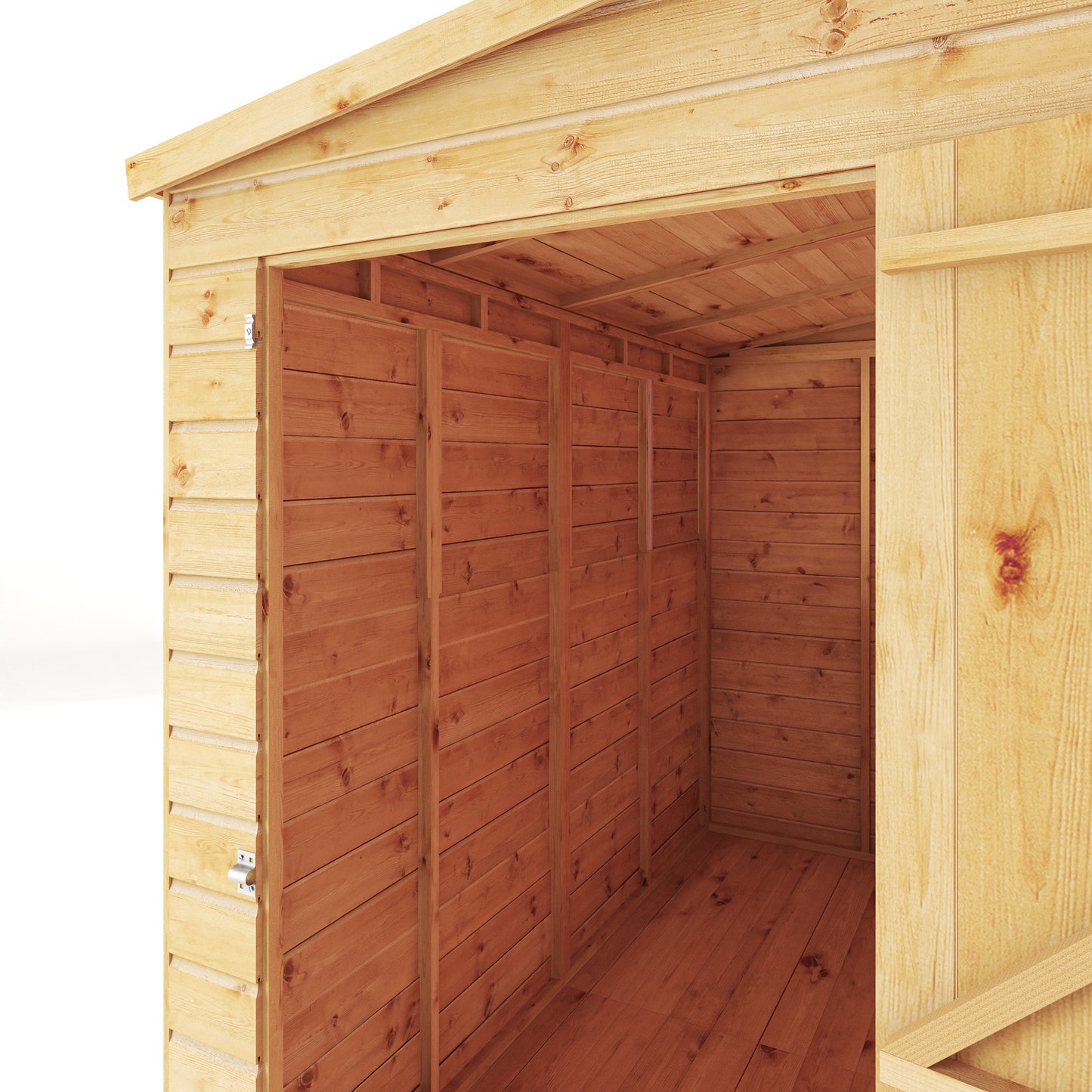 8 x 4 Modular Shiplap Pent Windowless Wooden Shed