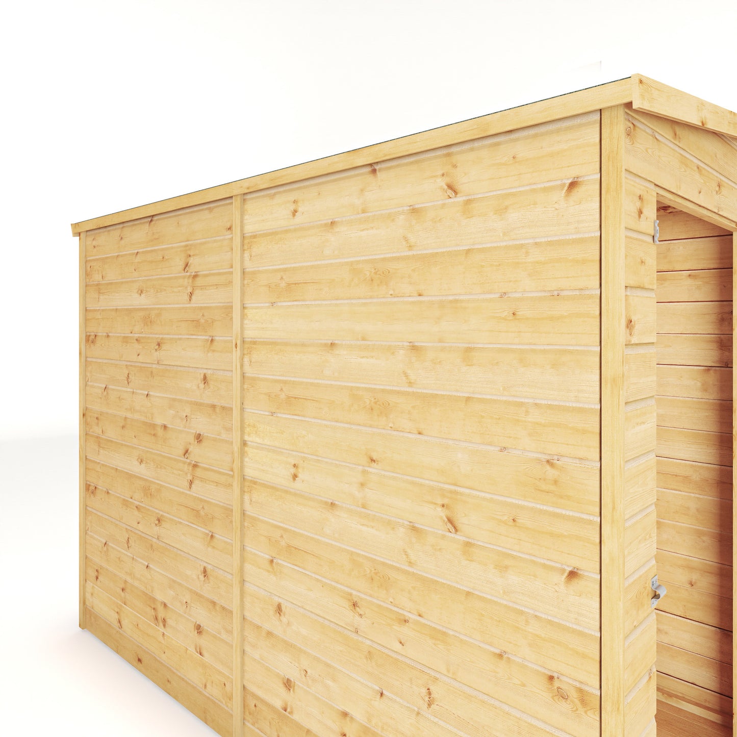 8 x 4 Modular Shiplap Pent Windowless Wooden Shed