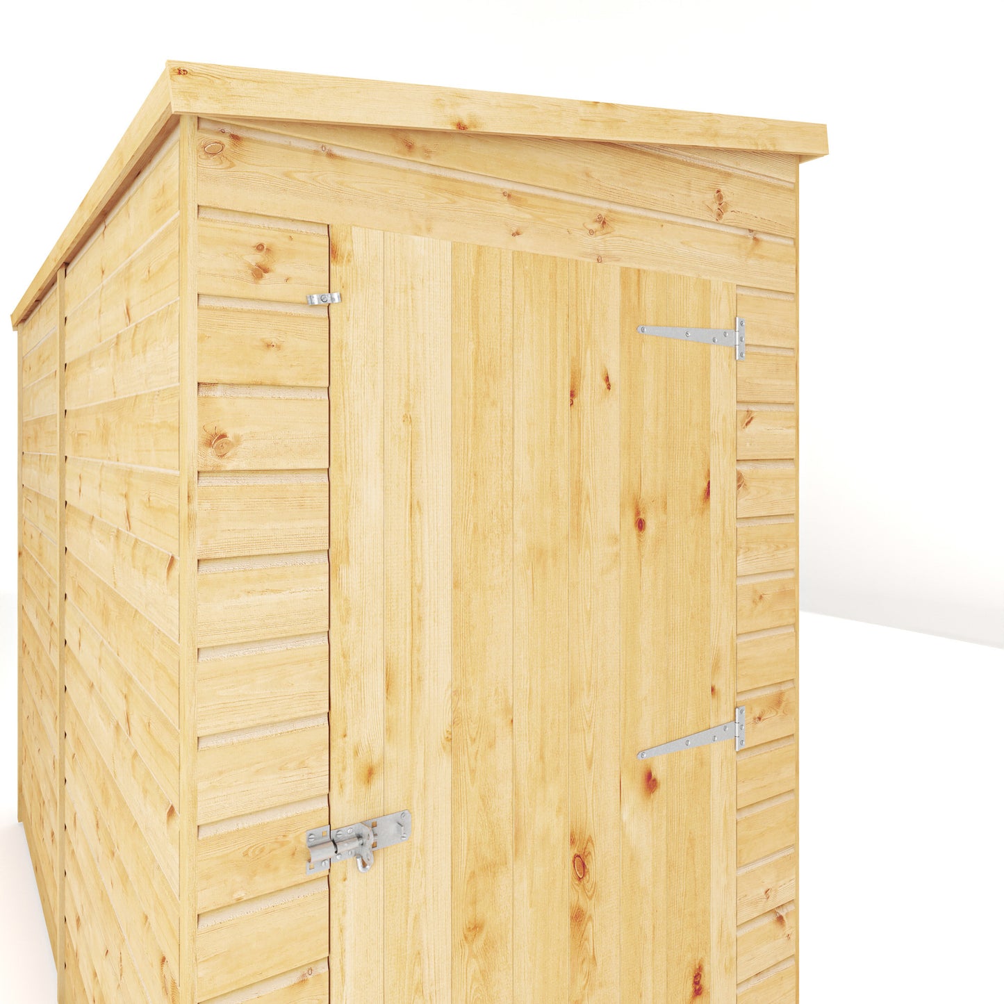 8 x 4 Modular Shiplap Pent Windowless Wooden Shed