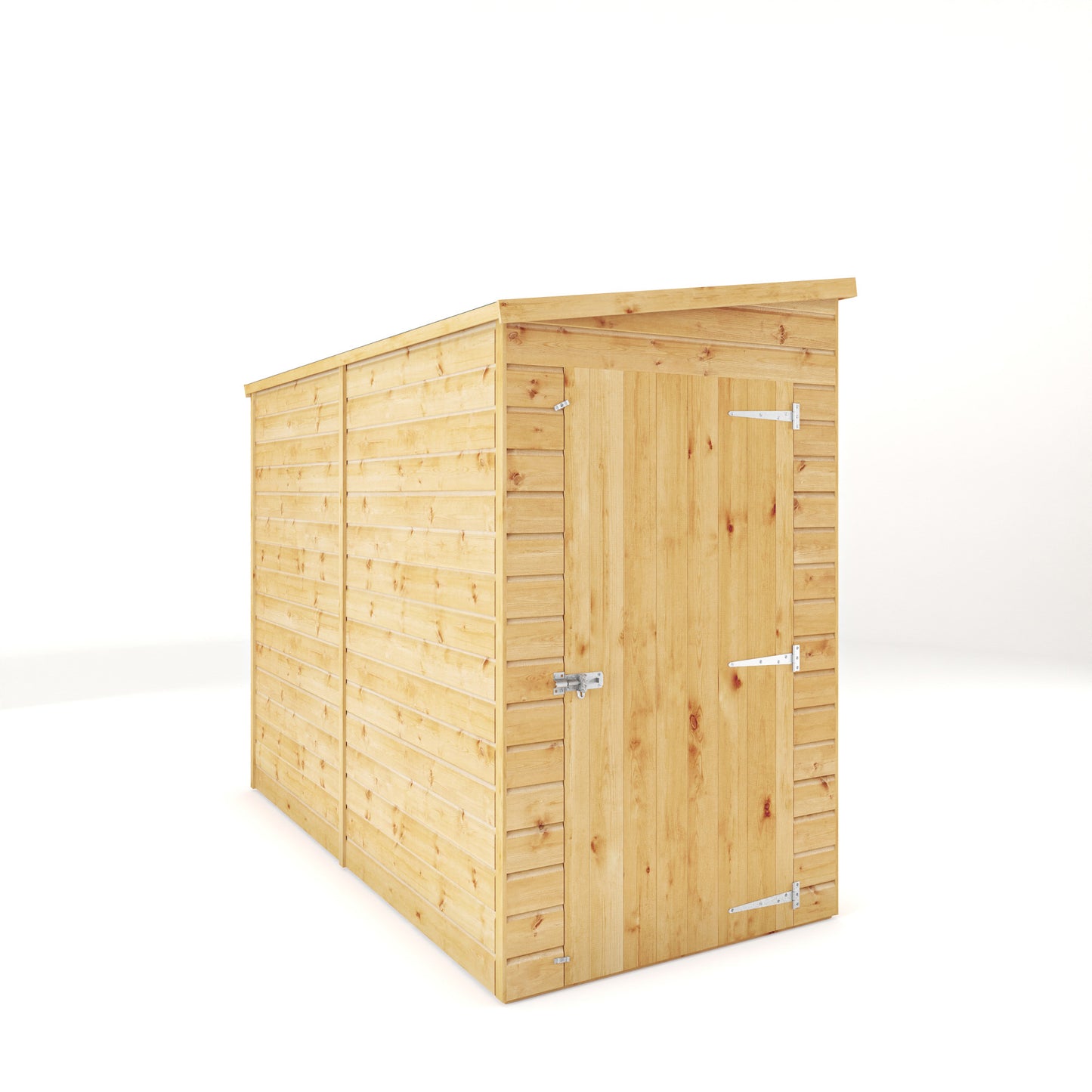 8 x 4 Modular Shiplap Pent Windowless Wooden Shed