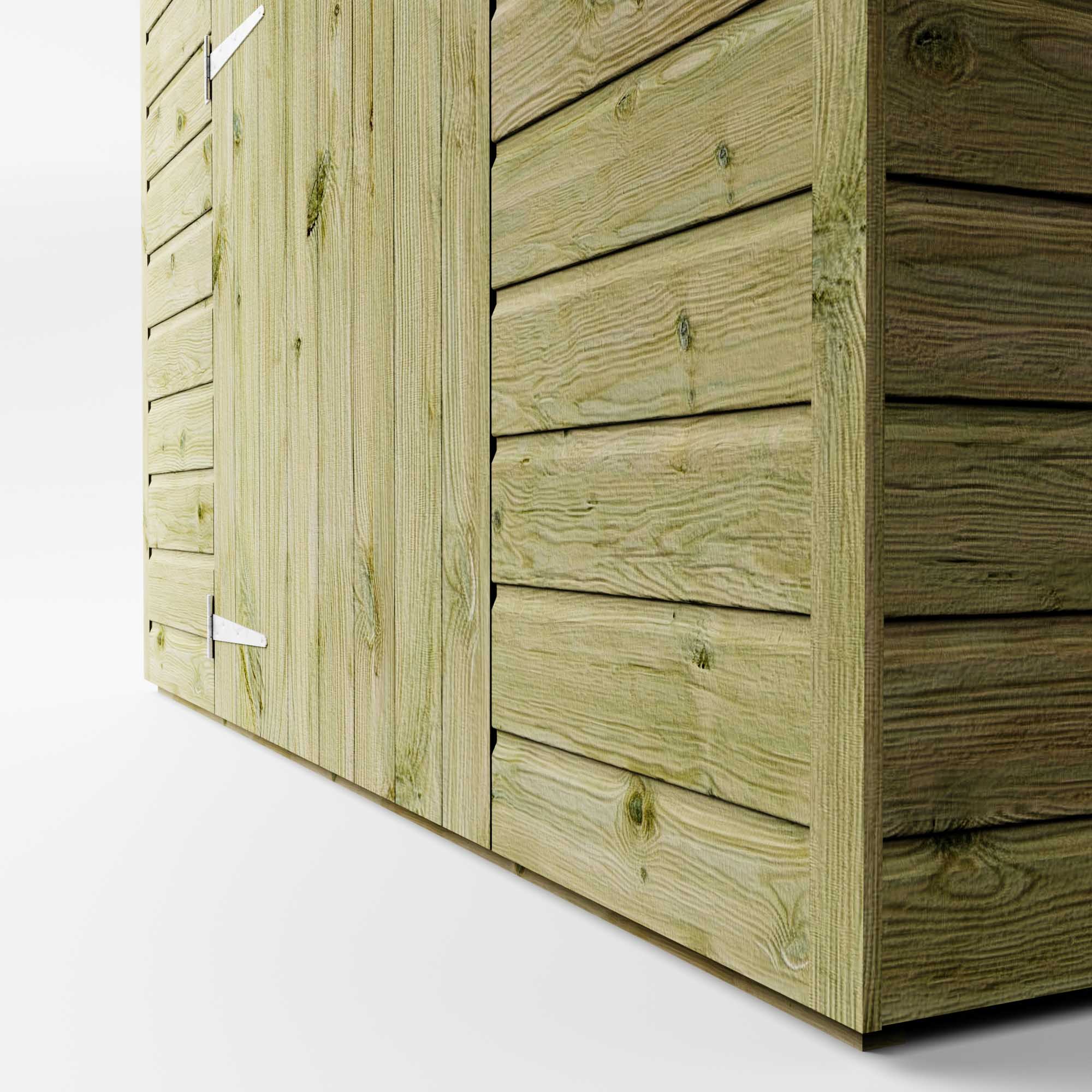 8 x 6 Security Shiplap Apex Wooden Shed – Waltons