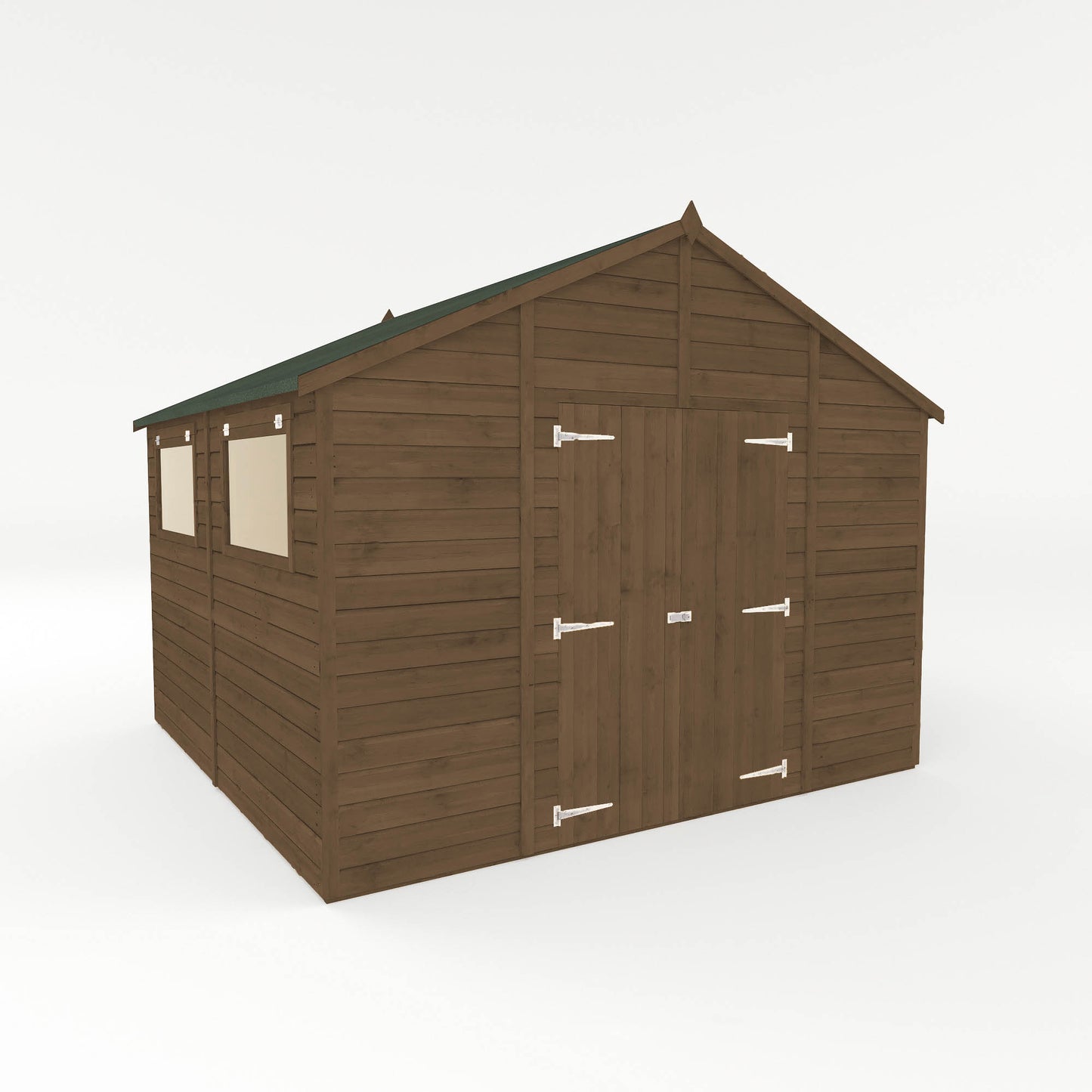 10 x 10 Ready Painted Premium Shiplap Apex Workshop
