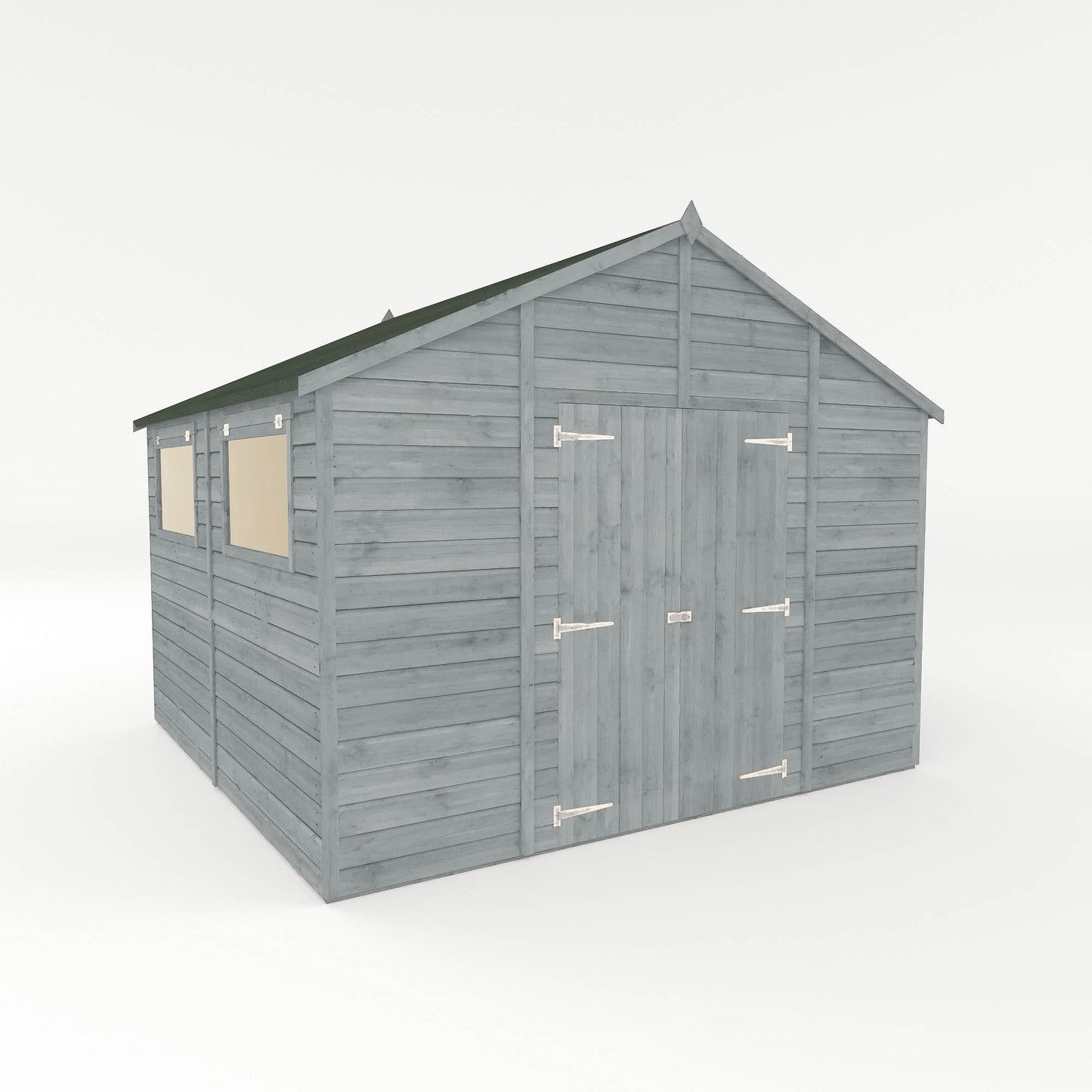10 x 10 Ready Painted Premium Shiplap Apex Workshop