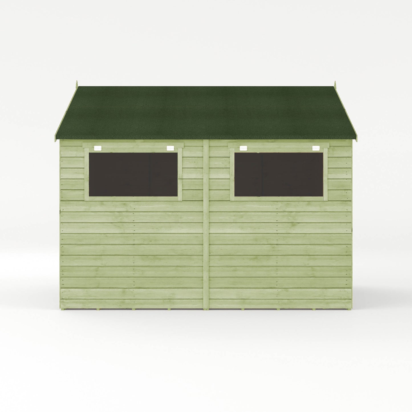 10 x 10 Ready Painted Premium Shiplap Apex Workshop