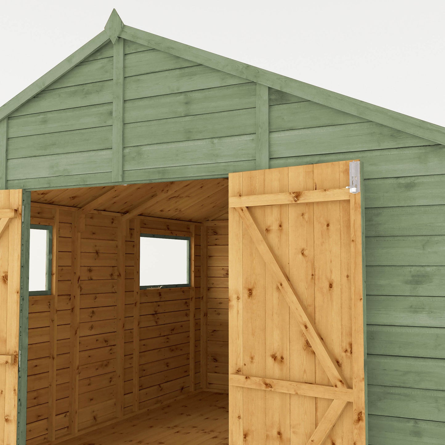 12 x 10 Ready Painted Premium Shiplap Apex Workshop
