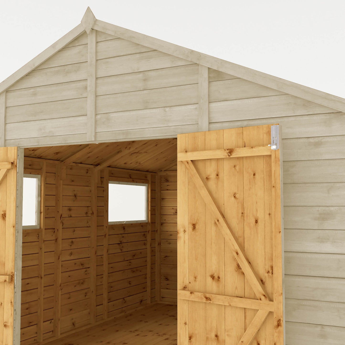 12 x 10 Ready Painted Premium Shiplap Apex Workshop