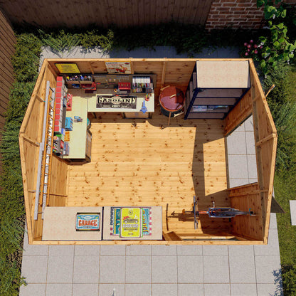 12 x 10 Ready Painted Premium Shiplap Apex Workshop