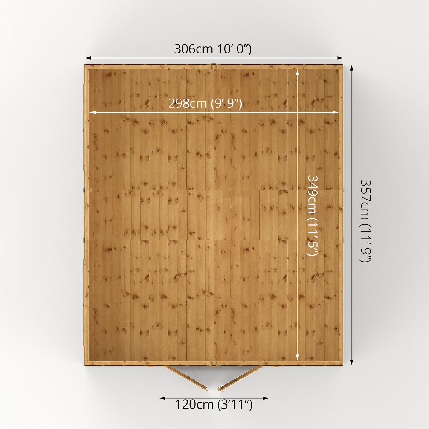 12 x 10 Ready Painted Premium Shiplap Apex Workshop