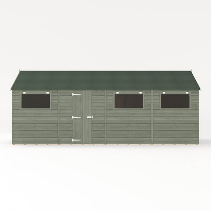 20 x 10 Ready Painted Premium Shiplap Apex Workshop