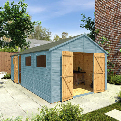 20 x 10 Ready Painted Premium Shiplap Apex Workshop