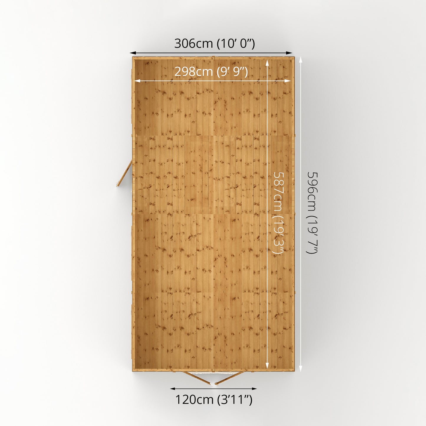 20 x 10 Ready Painted Premium Shiplap Apex Workshop