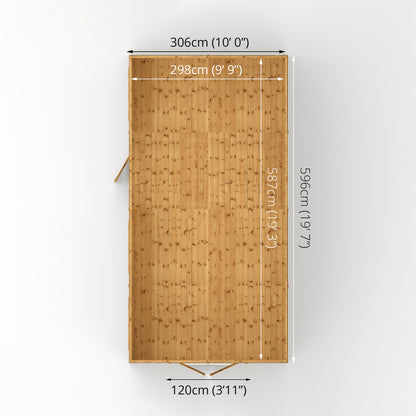 20 x 10 Ready Painted Premium Shiplap Apex Workshop