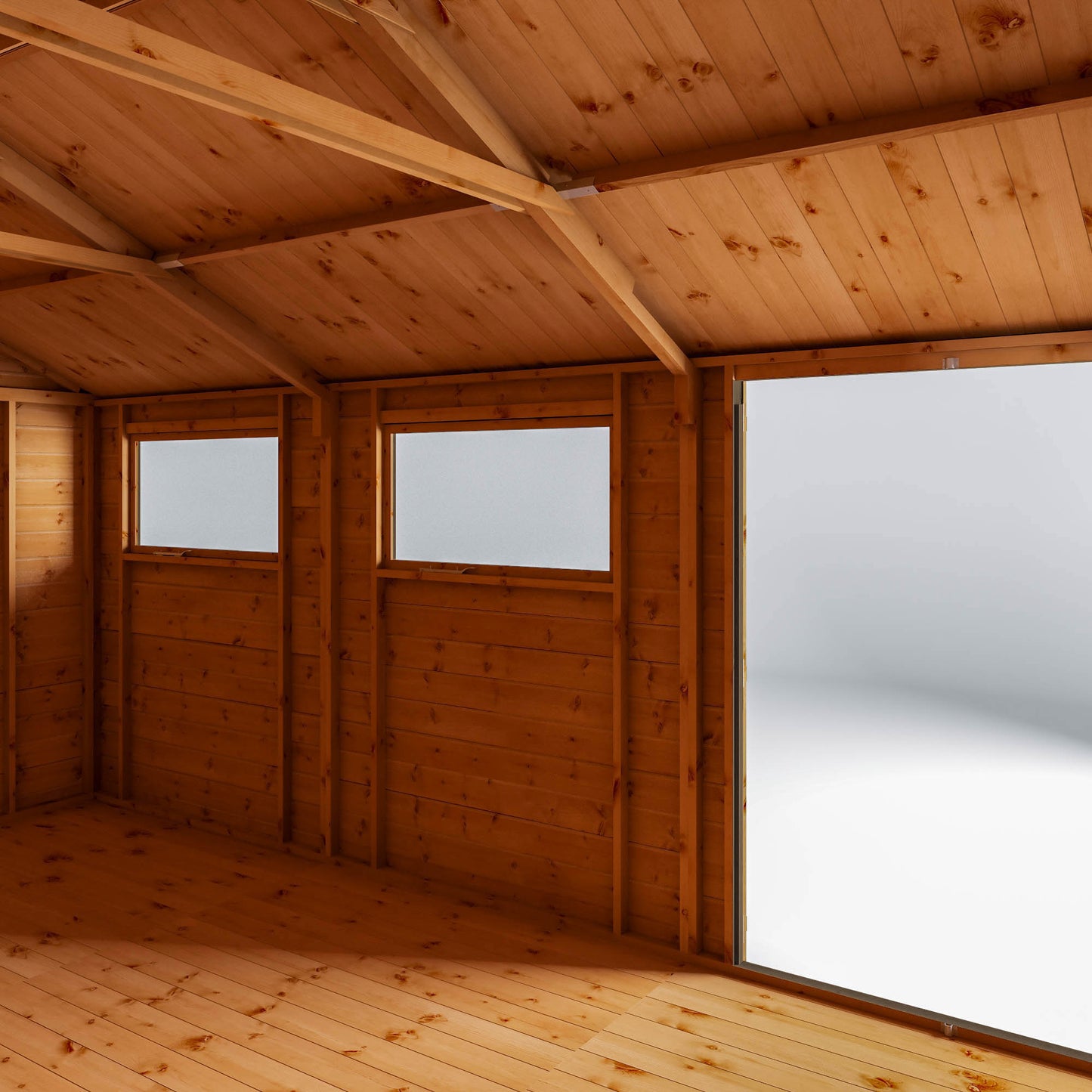 15 x 10 Ready Painted Premium Shiplap Reverse Apex Workshop