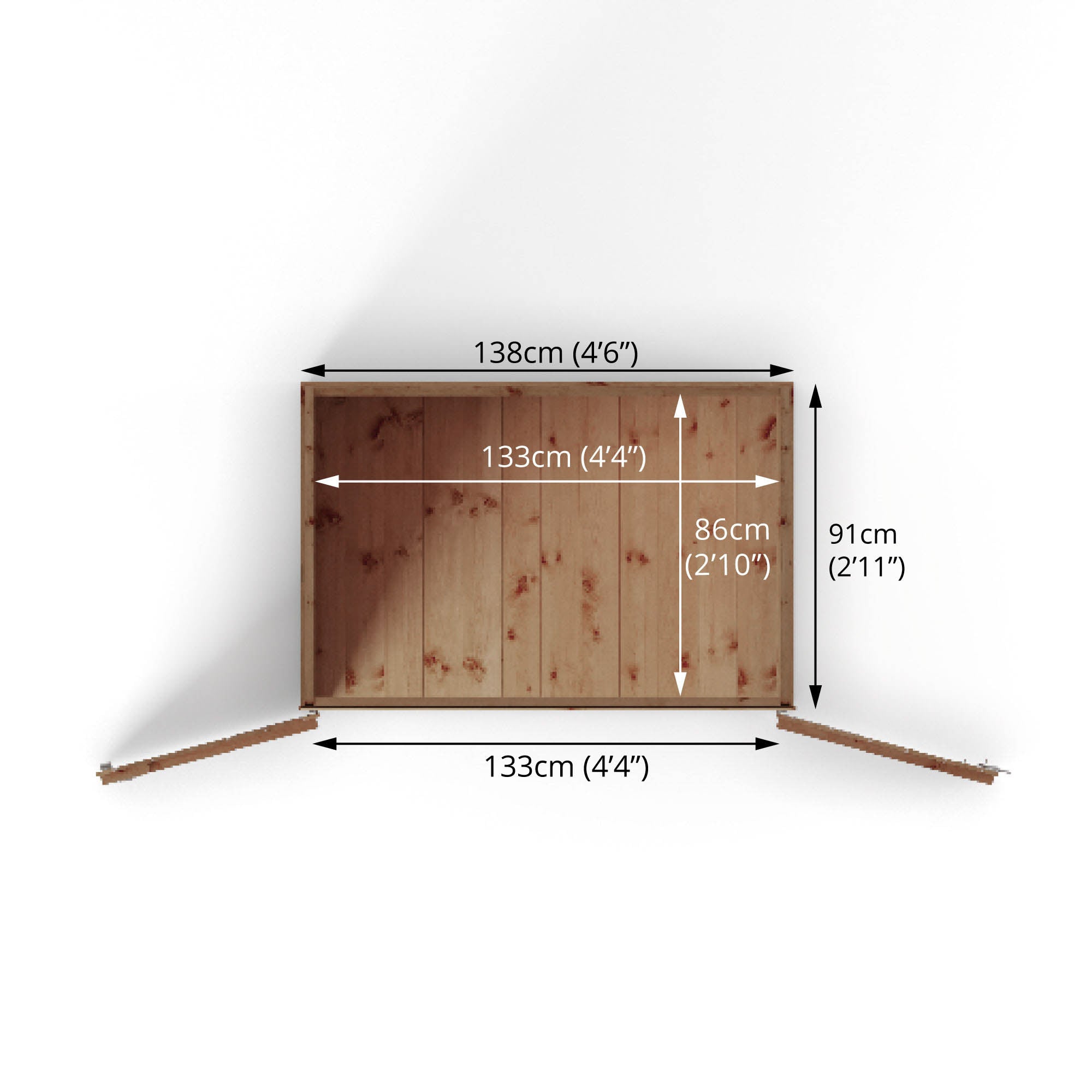 3 x 5 Tongue & Groove Pent Mower Store