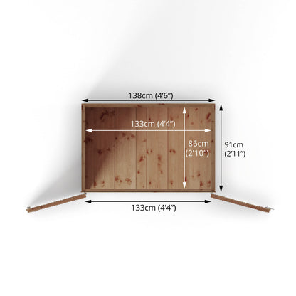 3 x 5 Tongue & Groove Pent Mower Store