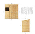 6 x 4 Shiplap Pent Shed
