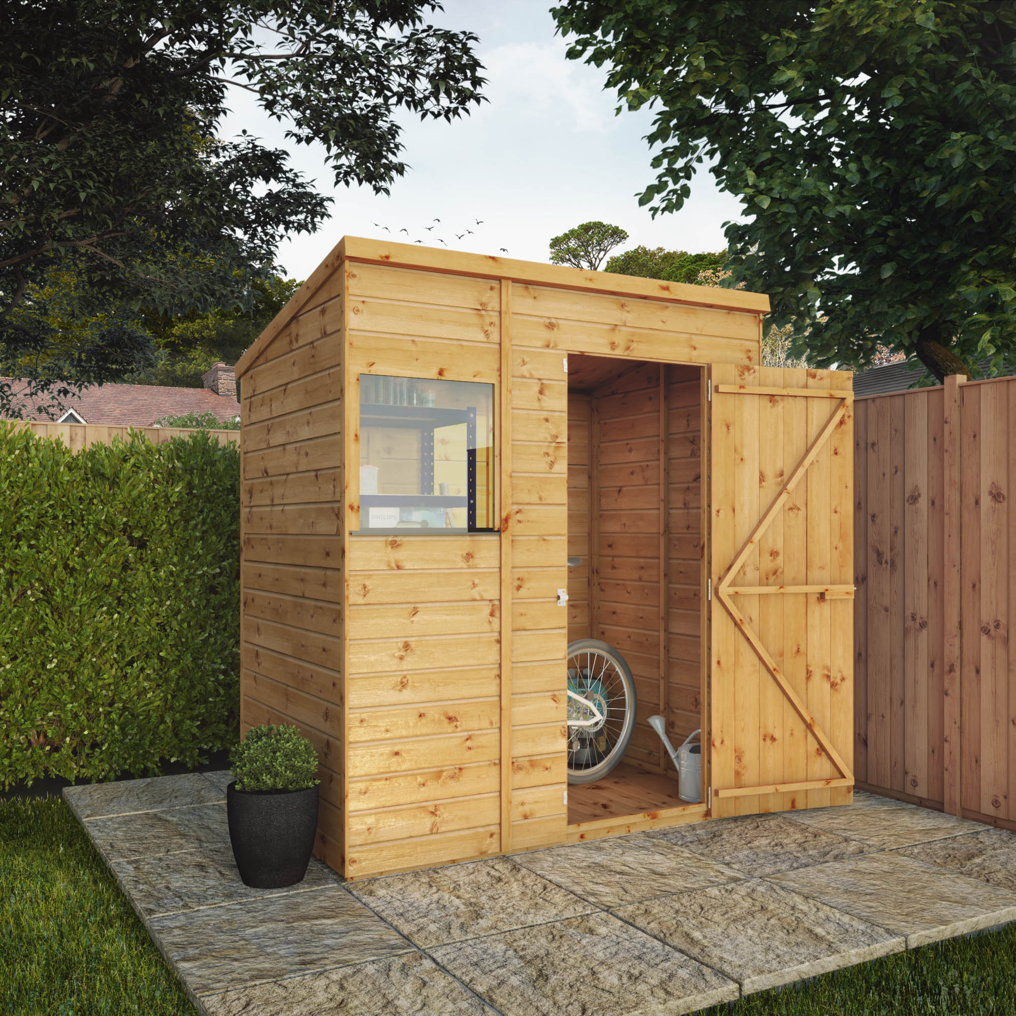 6 x 4 Shiplap Pent Shed