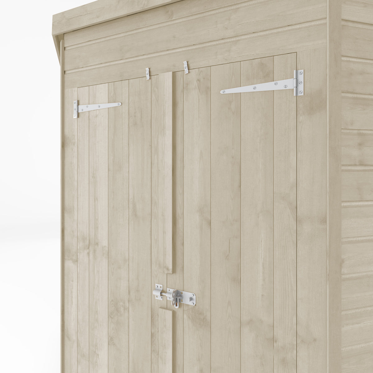Refurbished Driftwood 7 x 7 Shiplap Corner Shed