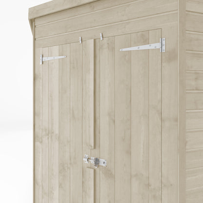 Refurbished Driftwood 7 x 7 Shiplap Corner Shed