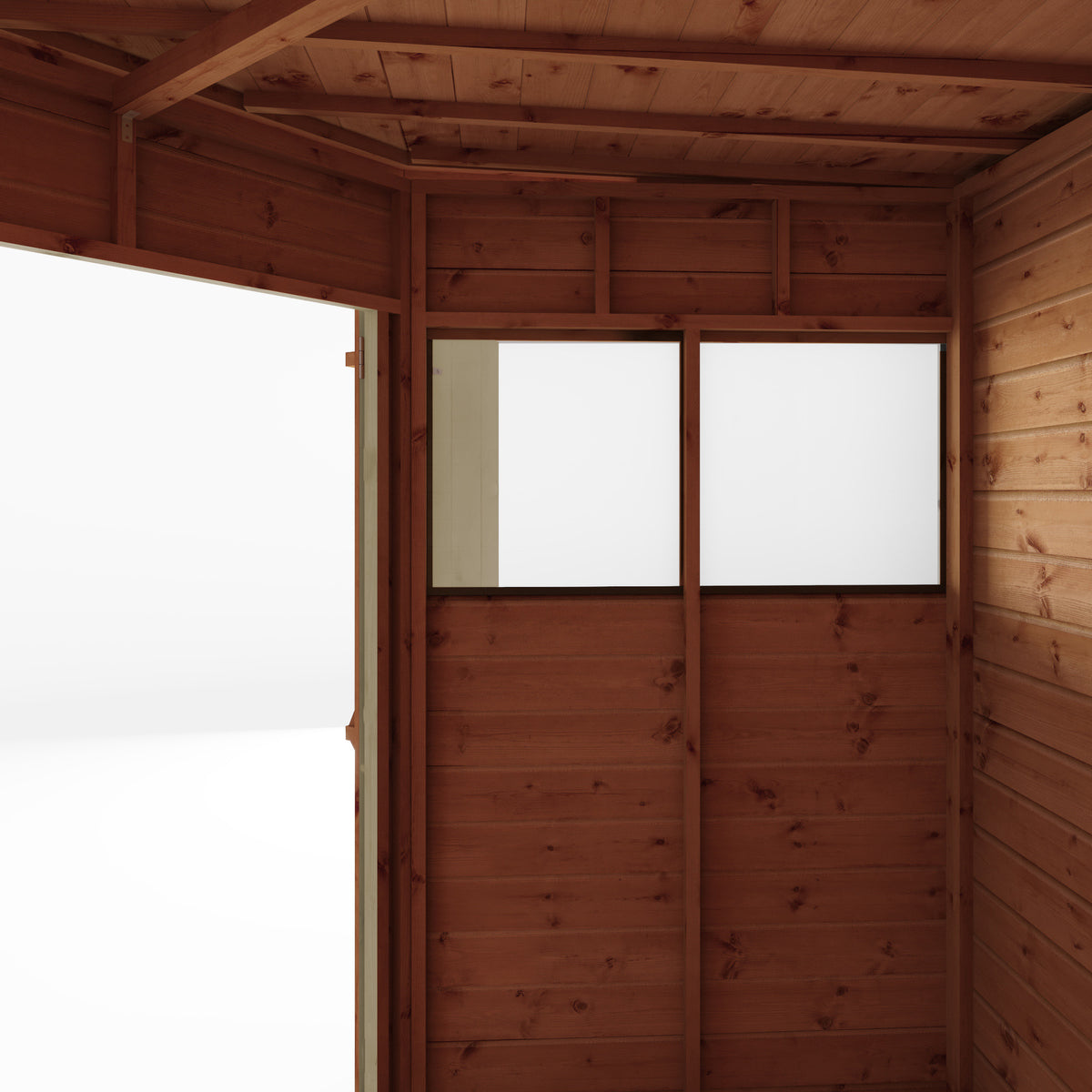 Refurbished Driftwood 7 x 7 Shiplap Corner Shed