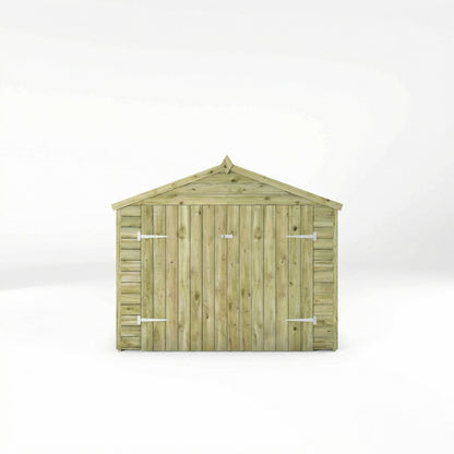 7 x 3 Value Overlap Double Door Apex Wooden Bike Shed