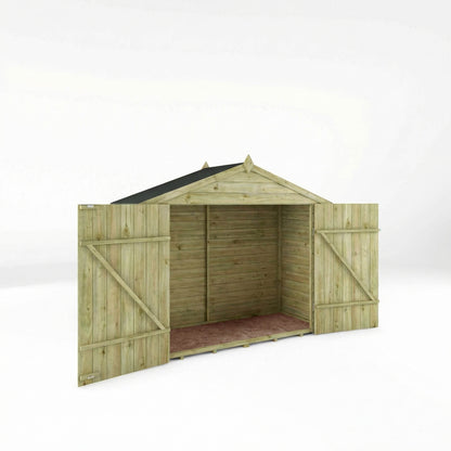 7 x 3 Value Overlap Double Door Apex Wooden Bike Shed