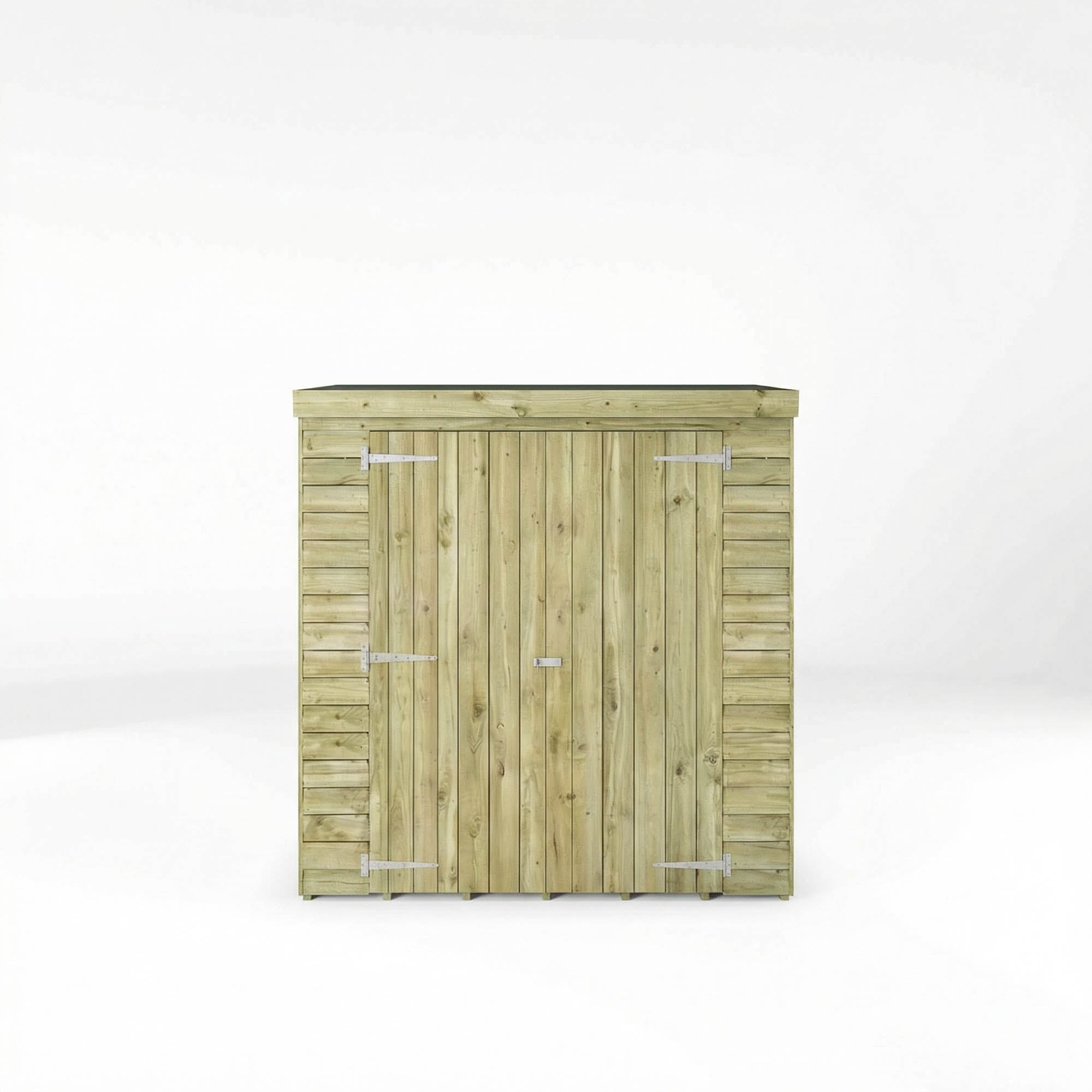 6 x 2'6 Value Overlap Double Door Pent Storage Shed