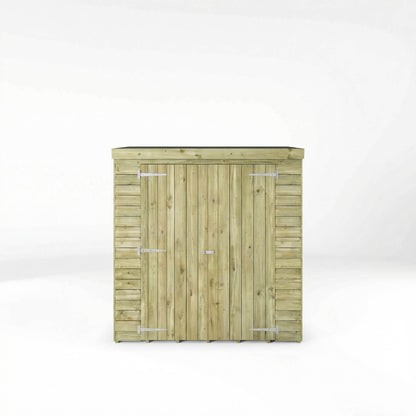 6 x 2'6 Value Overlap Double Door Pent Storage Shed