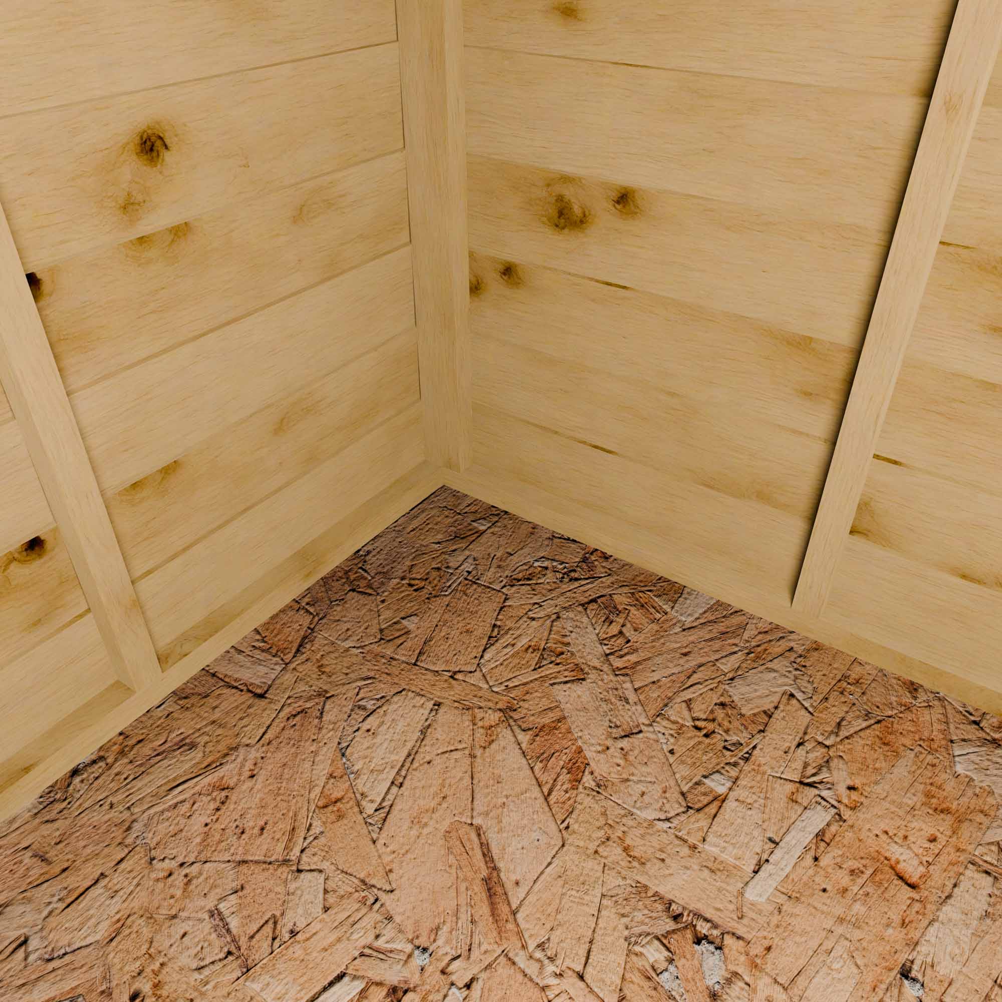 3 x 6 Value Overlap Double Door Pent Bike Shed