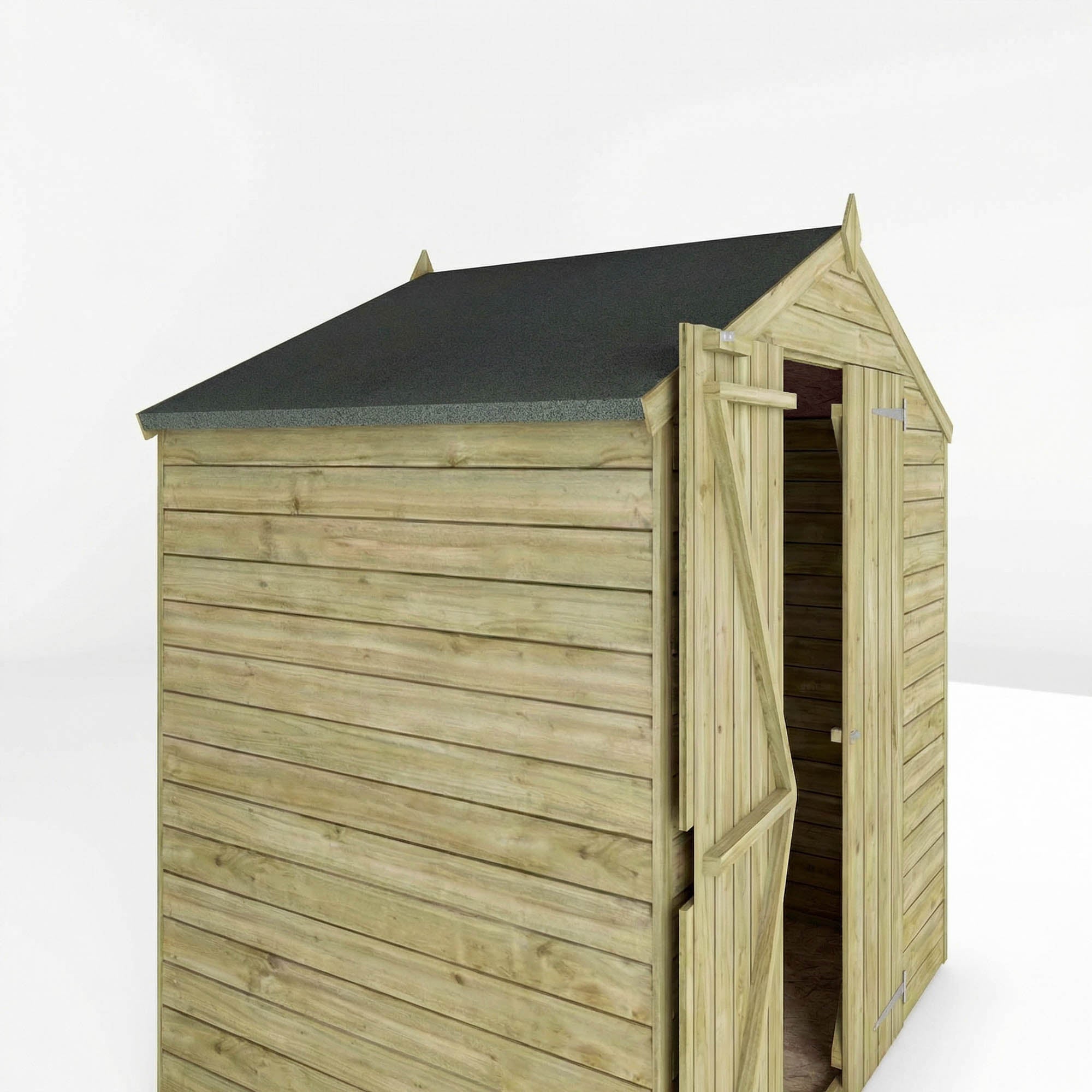 Value Overlap Double Door Apex Garden Storage Shed – Waltons