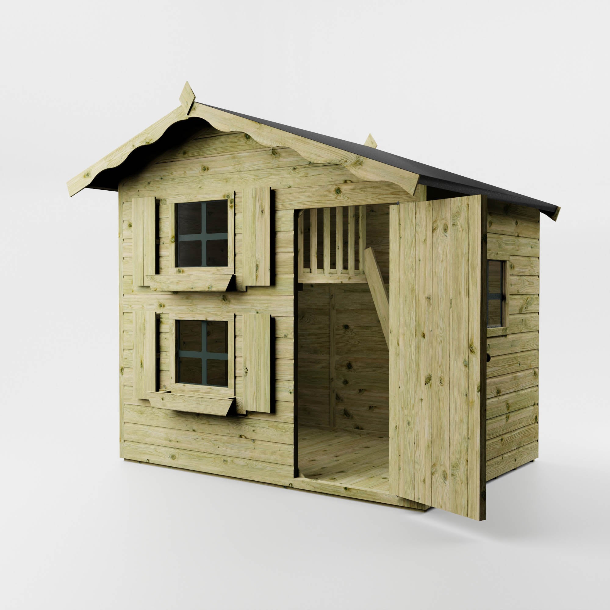 7 x 5 Snowdrop Wooden Playhouse with Loft