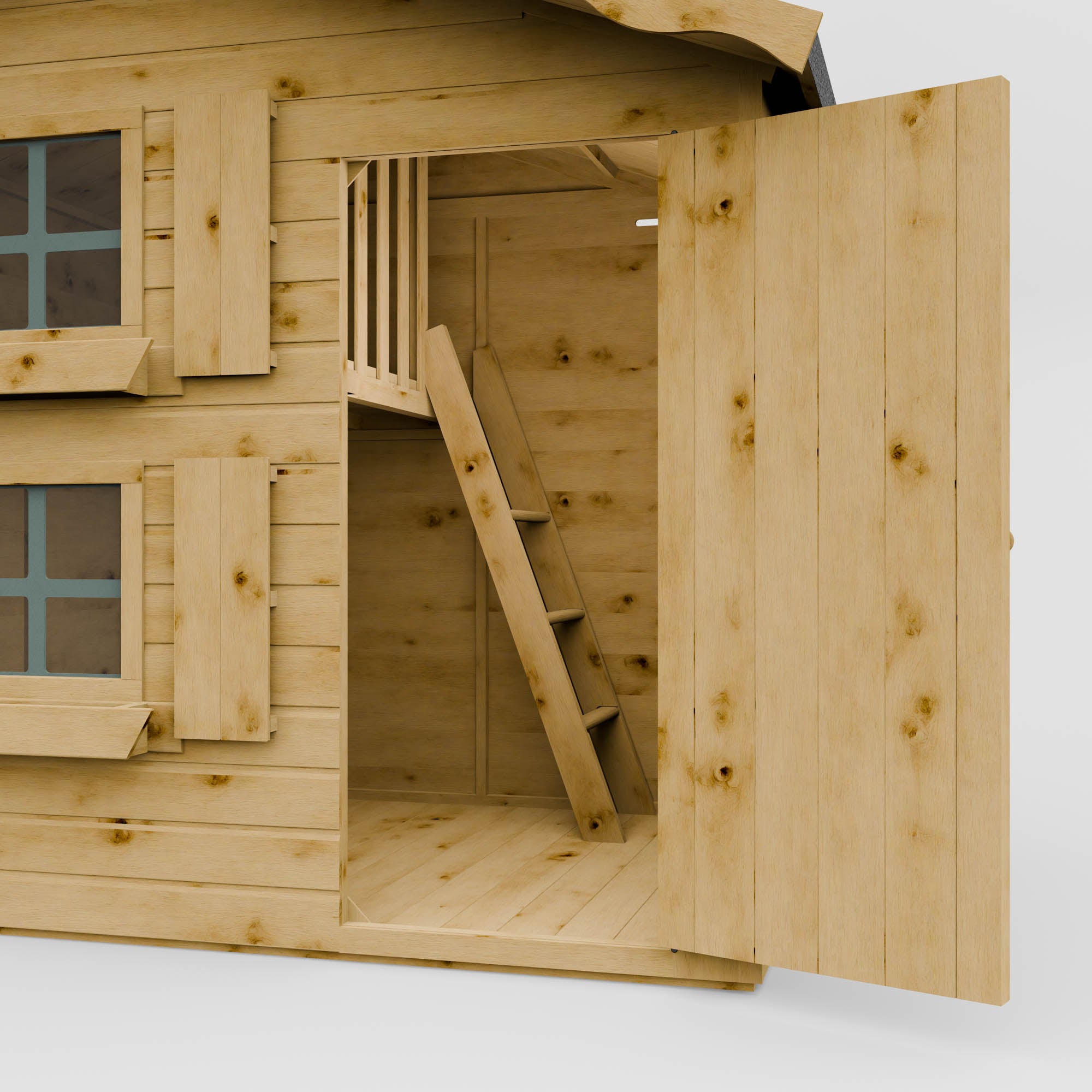 7 x 5 Snowdrop Wooden Playhouse with Loft
