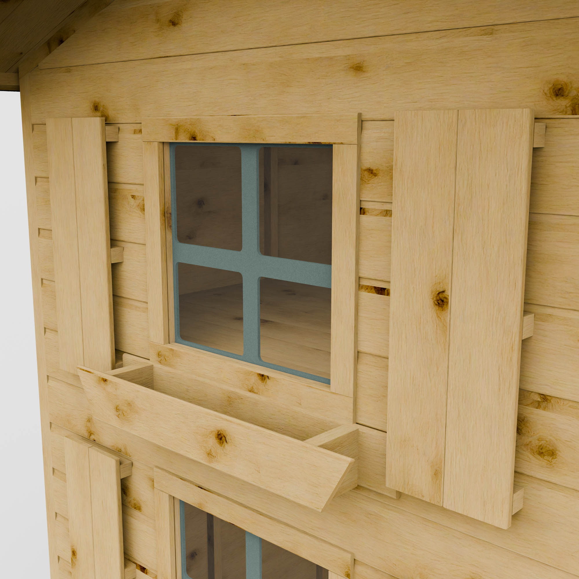 7 x 5 Snowdrop Wooden Playhouse with Loft