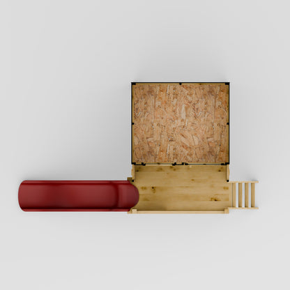 Poppy Tower Wooden Playhouse with Slide