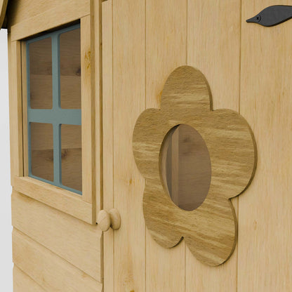 Snug Tower Wooden Playhouse with Slide