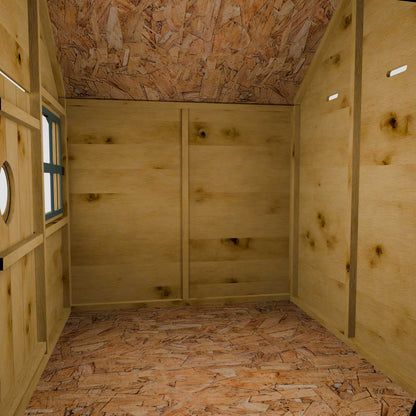 Snug Tower Wooden Playhouse with Slide