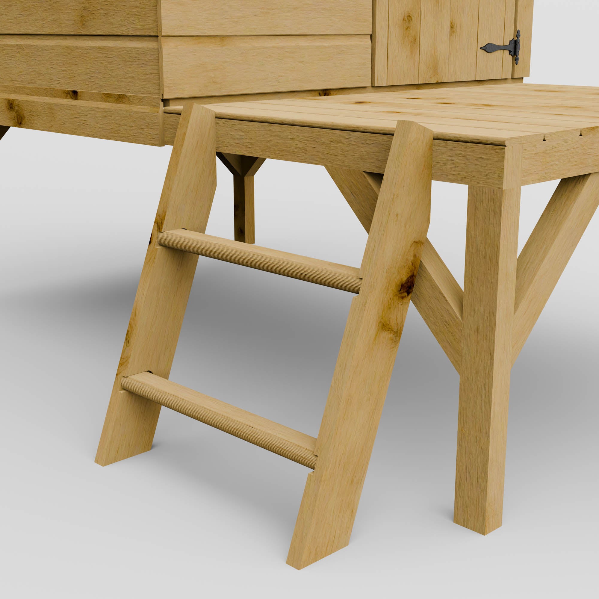 Snug Tower Wooden Playhouse with Slide