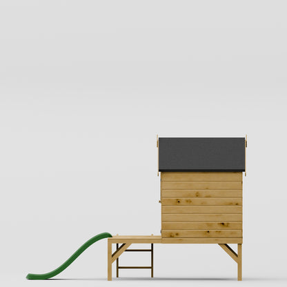 Snug Tower Wooden Playhouse with Slide
